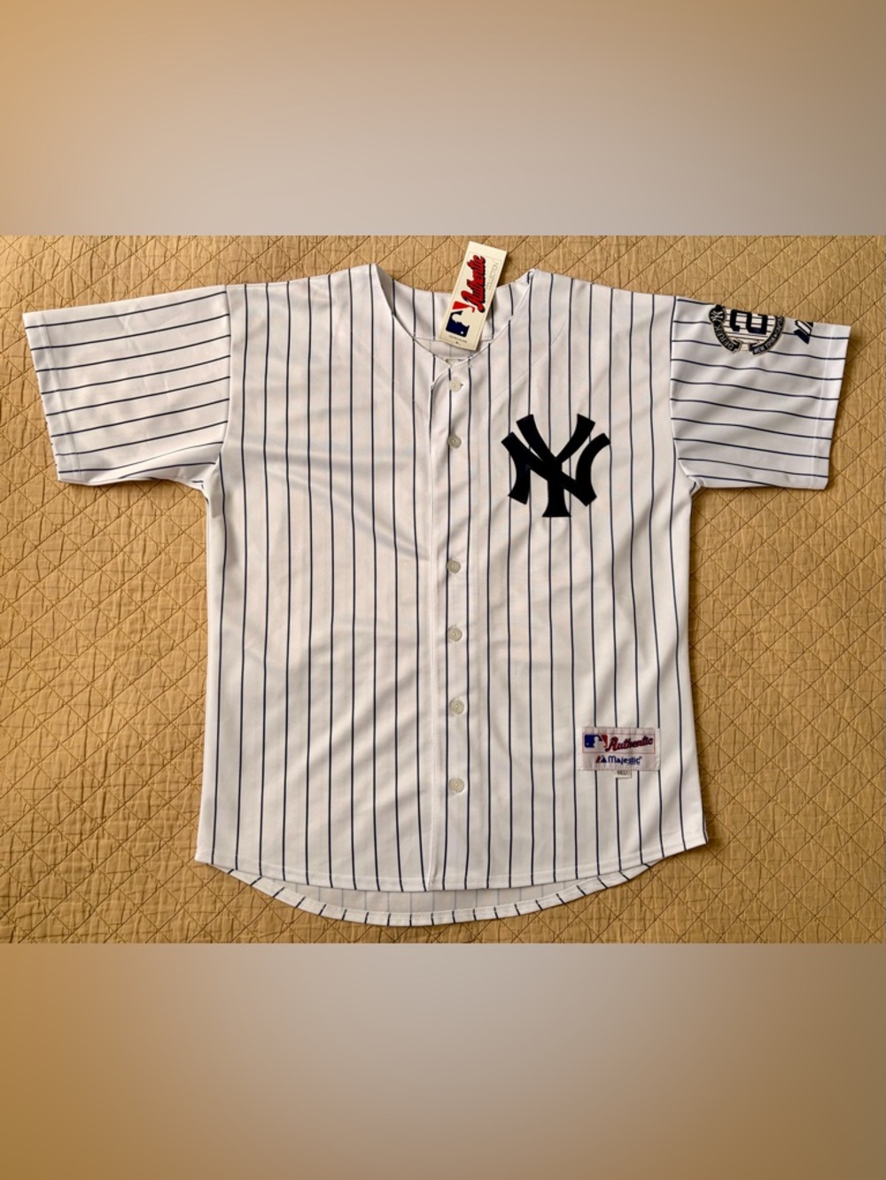Derek Jeter #2 Yankees Majestic Authentic Jersey NWT Sz 44 Captain Patch ⚠️As Is